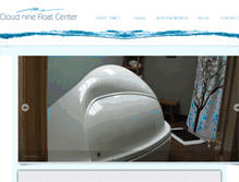 Tablet Screenshot of cloudninefloatcenter.com